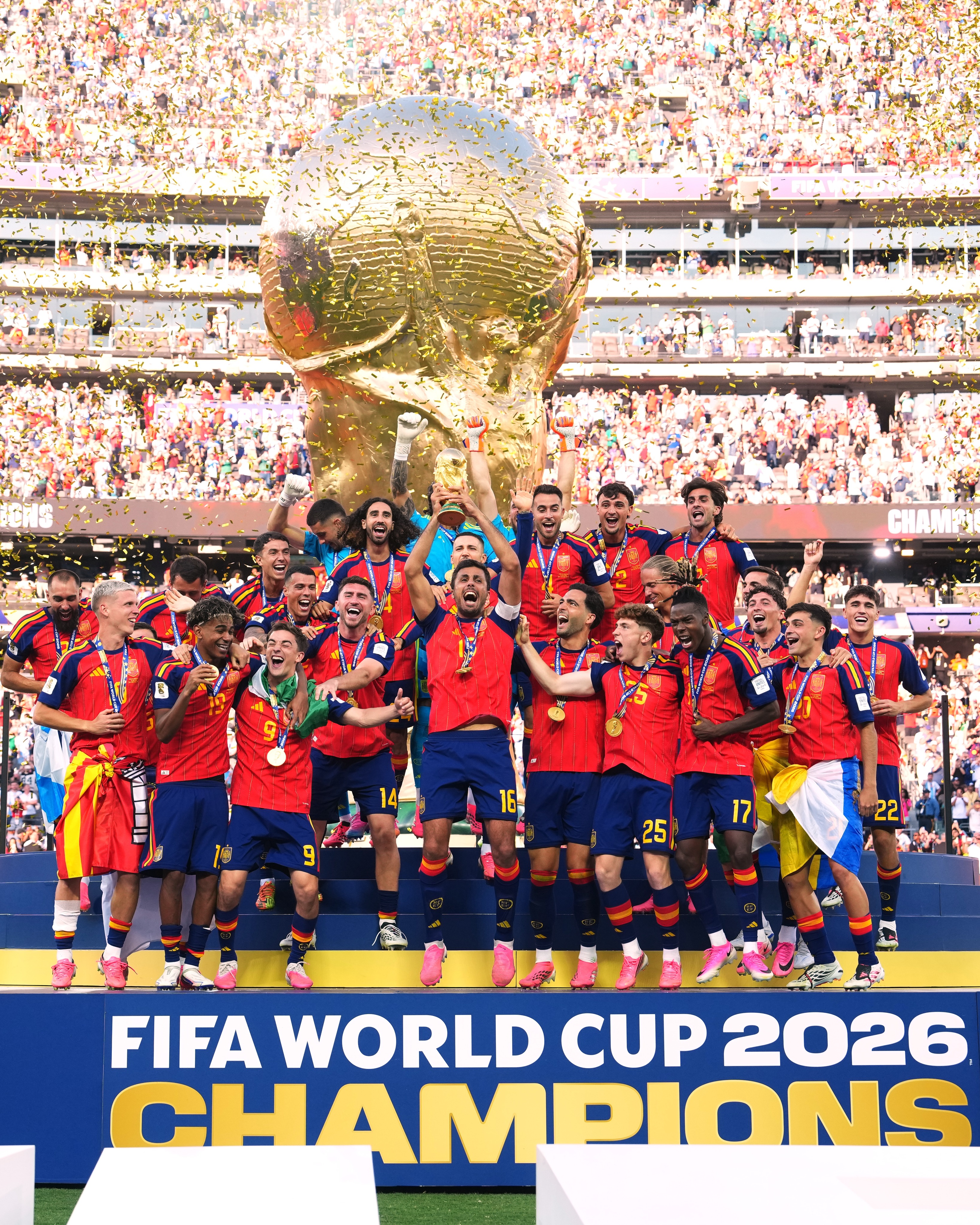 Espanha vence a Argentina na prorrogação e é bicampeã mundial 16 anos depois
